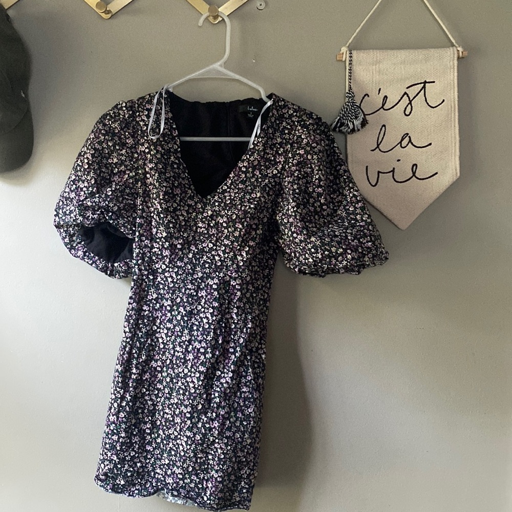 LULUS puff sleeve dress